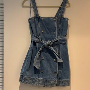 CAMEO Denim Button-Up Dress with Belt